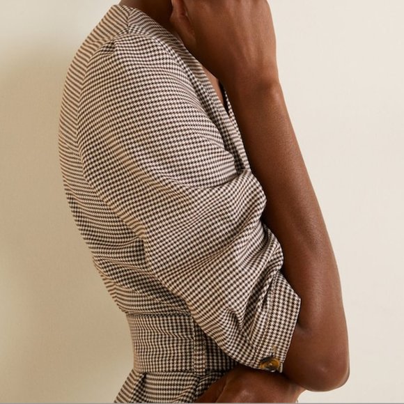 🦋 Mango Houndstooth Button Dress - Picture 5 of 7